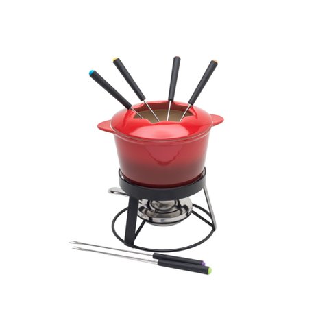 Aparelho para Fondue em Cerâmica 10 Peças Rojemac Vermelho Outros