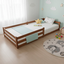 Ver imagem 1 de Cama Montessoriana Madeira Solteiro Atraente - Castanho