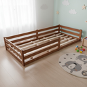 Ver imagem 2 de Cama Montessoriana Madeira Solteiro Atraente - Castanho