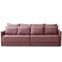 Ver imagem 6 de Sofá Retrátil e Reclinável 2,30m Mariah Veludo Rose Madelina Decor