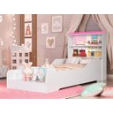 Ver imagem 1 de Cama Casinha Infantil Princesa Liz com Prateleiras e Grade de Proteção Branco