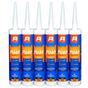 Ver imagem 1 de Kit 6 Adesivo Selante Pu 40 Autofix - Preto 380g Preto 380g