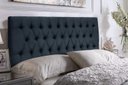 Ver imagem 2 de Cabeceira Painel Imperatriz 138 cm com Capitonê Suede Azul Marinho