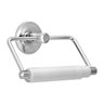Porta Papel Higiênico Parede Banheiro Metal Rolete - 1