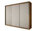 Ver imagem 3 de Guarda Roupa Casal 3 Portas 6 Gavetas - Paradizzo Gold-cumaru Off White - Móveis Novo Horizonte
