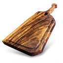 Ver imagem 1 de Tábua de Corte Orgânica Madeira Maciça Premium com Alça:71x38x5cm