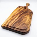 Ver imagem 4 de Tábua de Corte Orgânica Madeira Maciça Premium com Alça:71x38x5cm