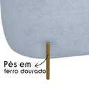Ver imagem 3 de Puff Decorativo Banqueta Orgânico Feijão Curvo Maitê 138cm Bouclê:azul Claro
