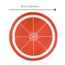 Ver imagem 5 de Jogo Lugar Americano Redondo Fruta Laranja 38 cm Decoração Mesa Posta Descanso Prato Feito à Mão