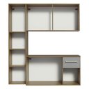 Ver imagem 3 de Armário de Cozinha Compacta 120cm Rustic/cinza Easy Madesa Rustic/cinza Rustic/cinza