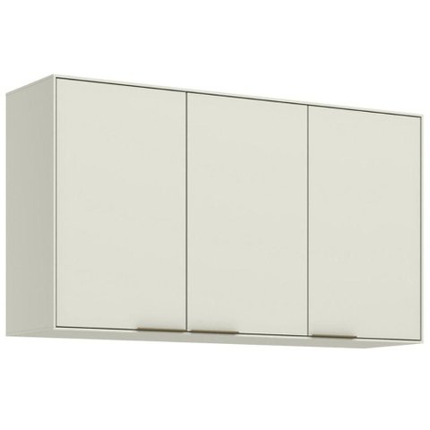 Armário Aéreo Cozinha Henn Fineze 3 Portas 120cm Areia