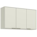Ver imagem 1 de Armário Aéreo Cozinha Henn Fineze 3 Portas 120cm Areia