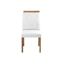 Ver imagem 3 de Kit 8 Cadeiras Decorativas Sala de Jantar Luxo Anita Facto Branco - Mozzelar