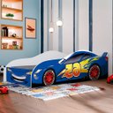 Ver imagem 1 de Cama Montessori Carro Proteção Lateral Resistente Divertida:azul
