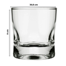 Caixa 36 copos em vidro pra Whisky Amassadinho 250ml Incolor - 4