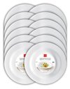 Ver imagem 2 de CONJ 12 PRATO Para MASSAS 29,5 cm GRANGUSTO Bormioli Rocco OPAL GLASS Grangusto Massa