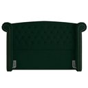 Ver imagem 2 de Kit Cabeceira Estofada Box King Valencia e Recamier Veneza 195 Cm Tca 947 - Veludo Verde