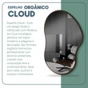 Ver imagem 4 de Espelho Orgânico 60cm X 40cm Moldura em Couro Ecológico Cloud