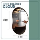 Ver imagem 2 de Espelho Orgânico 60cm X 40cm Moldura em Couro Ecológico Cloud