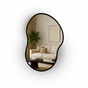 Ver imagem 2 de Espelho Orgânico 60cm X 40cm Moldura em Couro Ecológico Cloud