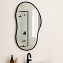 Ver imagem 4 de Espelho Orgânico 60cm X 40cm Moldura em Couro Ecológico Cloud