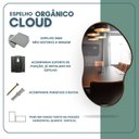 Ver imagem 7 de Espelho Orgânico 60cm X 40cm Moldura em Couro Ecológico Cloud
