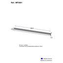 Ver imagem 3 de Puxador 68,6cm para Armário Cozinha Aéreo 70cm Veneza Multimóveis Mp3081 Branco