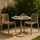 Ver imagem 1 de Kit 2 Cadeiras Gruvyer Fendi – Polipropileno Resistente, Design Moderno e Conforto