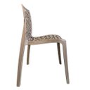 Ver imagem 5 de Kit 2 Cadeiras Gruvyer Fendi – Polipropileno Resistente, Design Moderno e Conforto