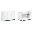 Ver imagem 2 de Quarto de Bebê Comoda 4 Gv em MDF e Berço 2 em 1 (Berço/Caminha) em MDF Linha Luna em MDF
