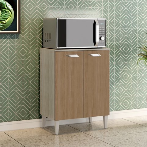 Balcão Multiuso para Microondas com 2 Portas Celta Hr Móveis