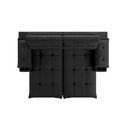 Ver imagem 3 de Sofá Retrátil e Reclinável 2,10m Suede Preto c/ Porta Copo Liverton Xflex