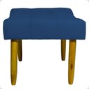 Ver imagem 6 de Kit 2 Puff Decorativo Confortável Retangular para Sala Recepção Quarto Requinte Suede Cores Pé