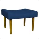 Ver imagem 2 de Kit 2 Puff Decorativo Confortável Retangular para Sala Recepção Quarto Requinte Suede Cores Pé