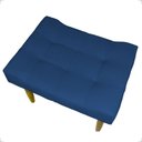 Ver imagem 4 de Kit 2 Puff Decorativo Confortável Retangular para Sala Recepção Quarto Requinte Suede Cores Pé