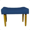 Ver imagem 3 de Kit 2 Puff Decorativo Confortável Retangular para Sala Recepção Quarto Requinte Suede Cores Pé