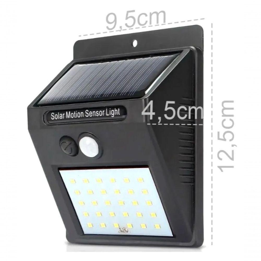 Luminaria Solar Luz Led Com Sensor De Presença Automático | MadeiraMadeira
