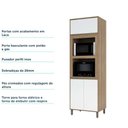 Ver imagem 5 de Paneleiro 70 Cm Duplo Nicho 2 Portas de Abrir 1 Porta Basculante 1 Prateleira Mel Luciane Móveis