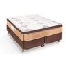 Cama Box Casal Pitol + Colchão Melbourne Acabamento Cafe 138x188x73cm - Pitol - 1
