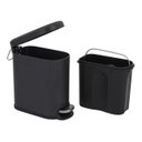 Ver imagem 3 de Lixeira de Banheiro Sofisticação Preta 5l Sensea - Preto