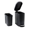 Lixeira de Banheiro Sofisticação Preta 5l Sensea - Preto - 2