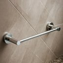 Ver imagem 2 de Toalheiro Porta Toalha de 30cm para Banheiro - Cromado - Dpace4512 Drop Metais