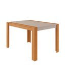 Ver imagem 2 de Conjunto Sala de Jantar Mesa Grace 130x90 cm e 6 Cadeiras Maia Cimol Nature/Off White/Mascavo
