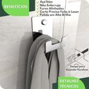 Ver imagem 3 de Gancho de Parede Inox Toalha Cabide Banheiro ELG