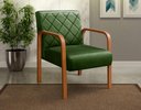 Ver imagem 2 de Kit 2 Poltronas Lara Cor:Veludo Verde 270