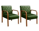 Ver imagem 1 de Kit 2 Poltronas Lara Cor:Veludo Verde 270