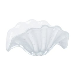Cachepot Decoração Cristal Murano Siena Branco - 1