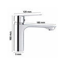 Ver imagem 2 de Monocomando Lavatorio Bica Baixa (5 a 40mca) Linea Chrome - Levo