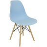 Kit 6 Cadeiras Charles Eames Eiffel Wood Design Azul Claro - 3