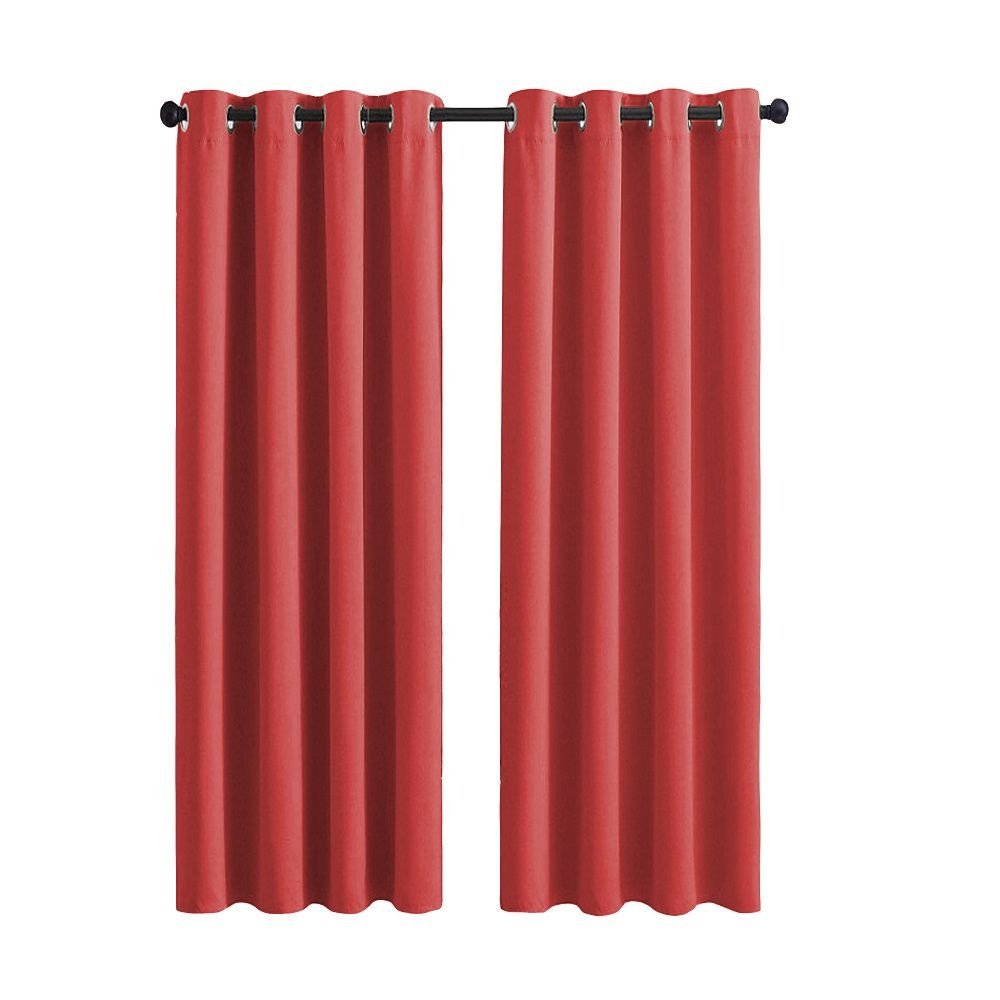 Cortina de Tecido Premium para Janela e Porta 2,80 X 2,20 Altura Vermelho